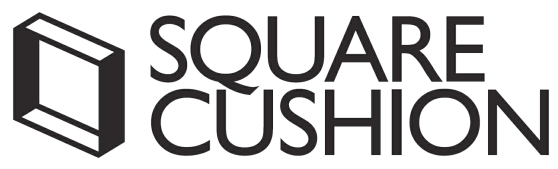 スクエアクッションロゴ