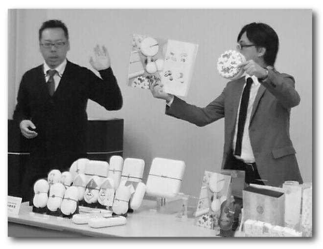 熱絞り紙容器　まゆ玉